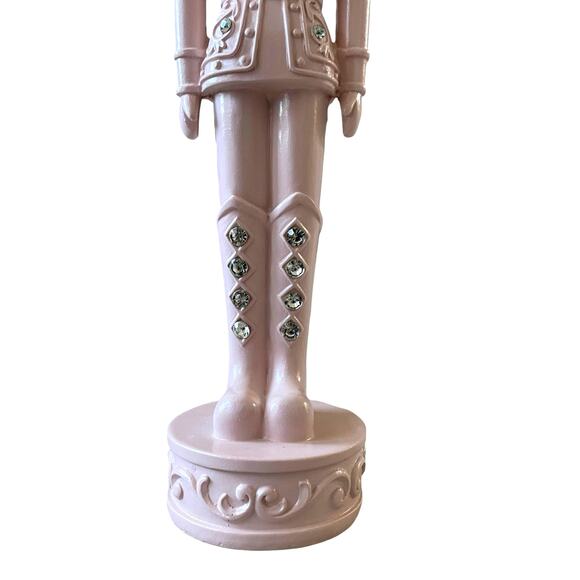 34th & Pine Pastel Pink & Rhinestones Christmas Nutcracker Holiday Decor New - Picture 5 of 16